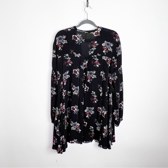 Free People Floral Tunic Top Medium - Picture 4 of 8